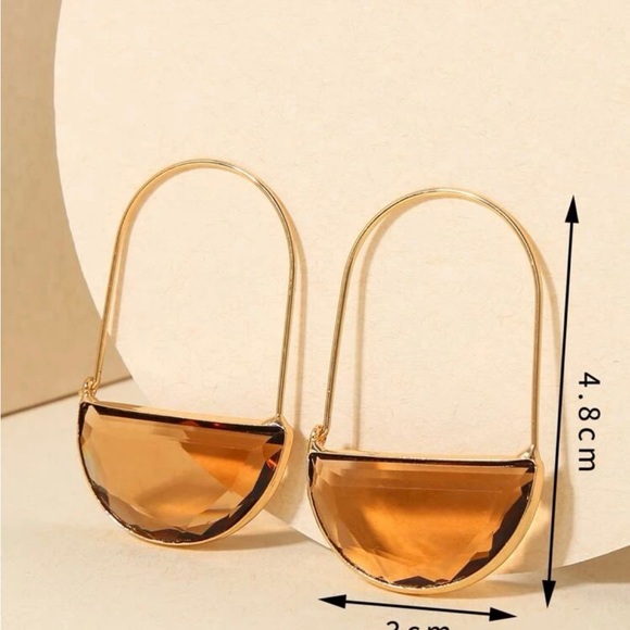 Anthropologie Crescent hoop earrings - Picture 3 of 3